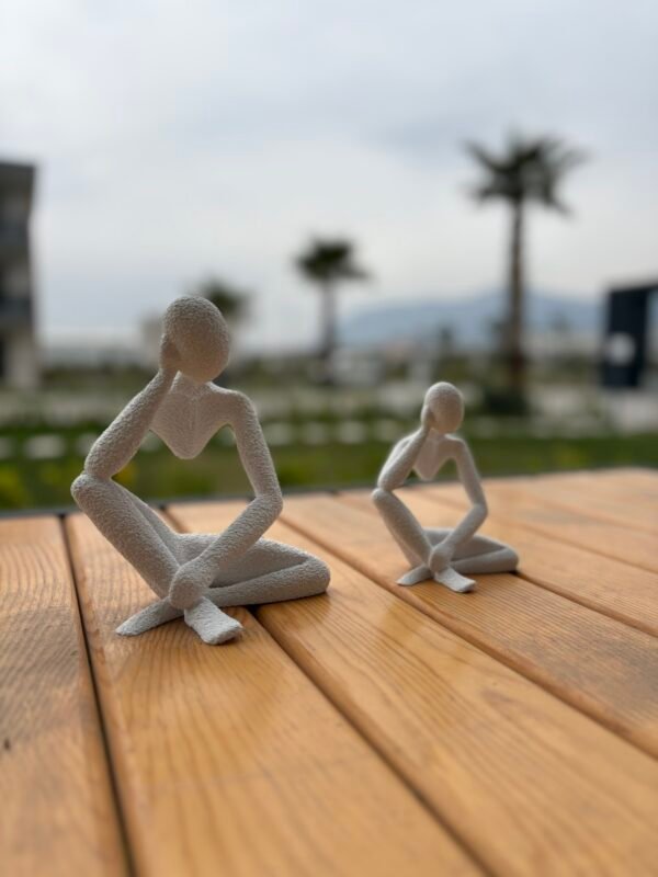 Düşünen Soyut Figür Dekoratif Modern Heykel - Görsel 9