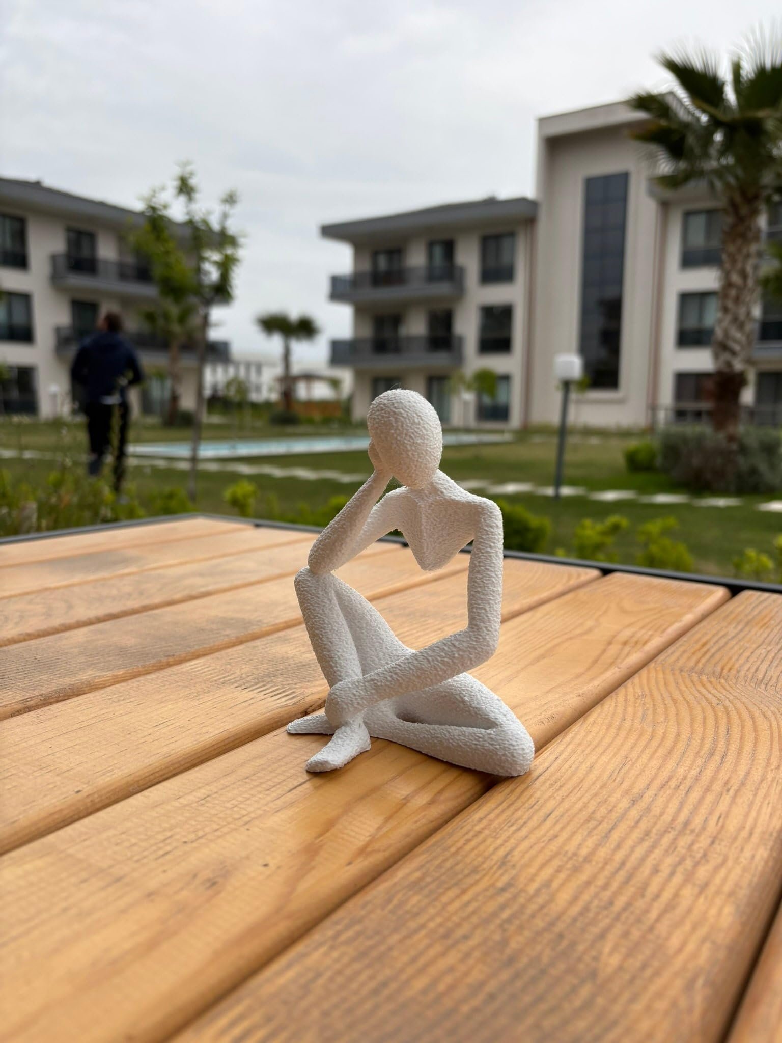 Düşünen Soyut Figür Dekoratif Modern Heykel - Görsel 2