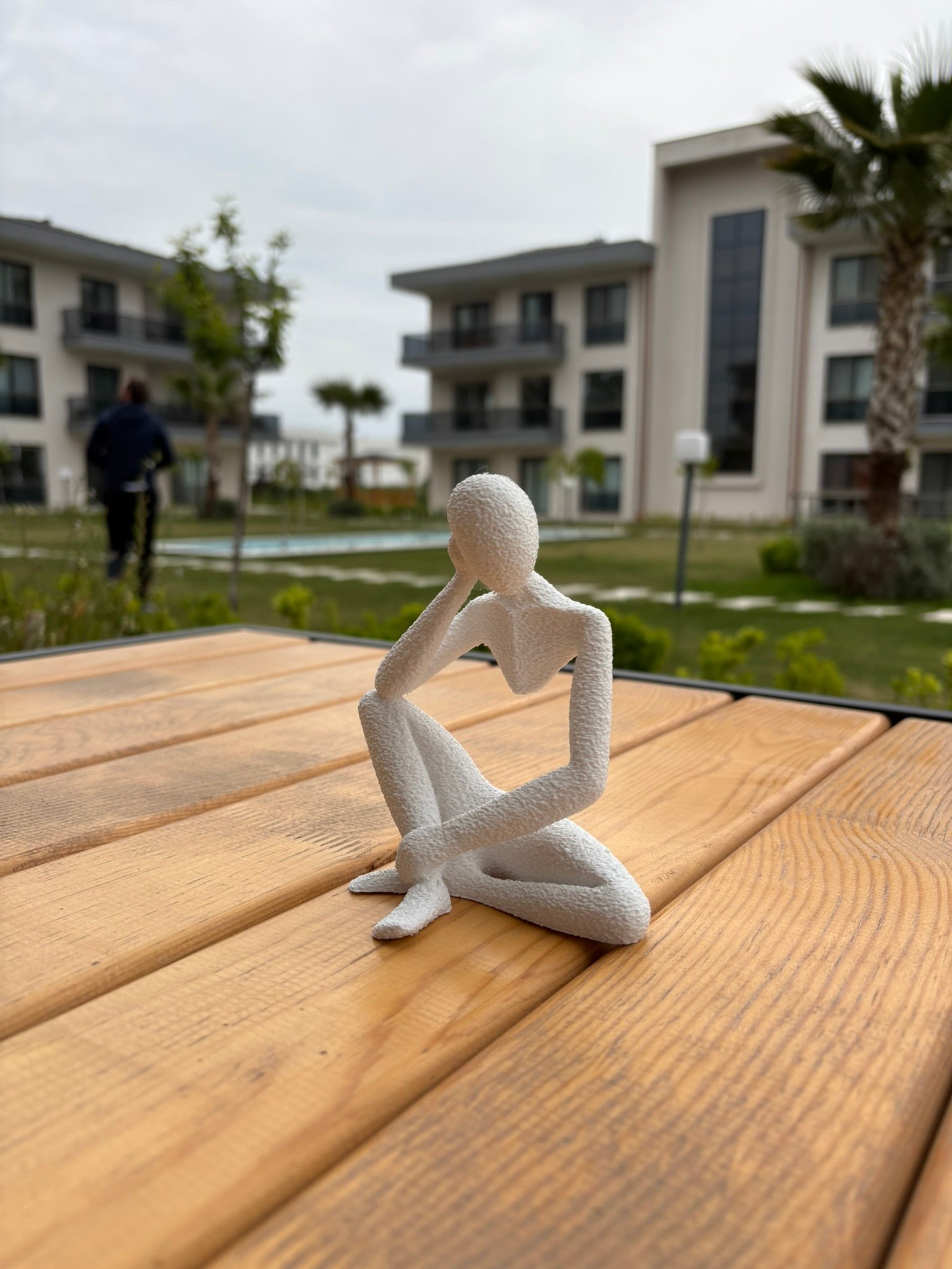Düşünen Soyut Figür Dekoratif Modern Heykel